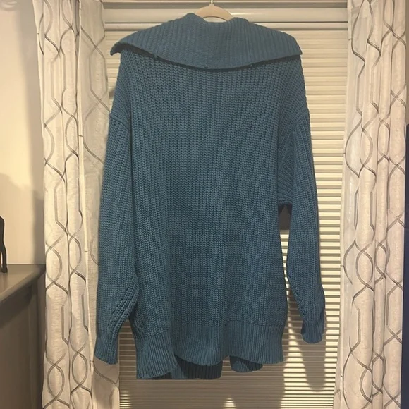 Free People Teal Button-Up Cardigan - Picture 5 of 7